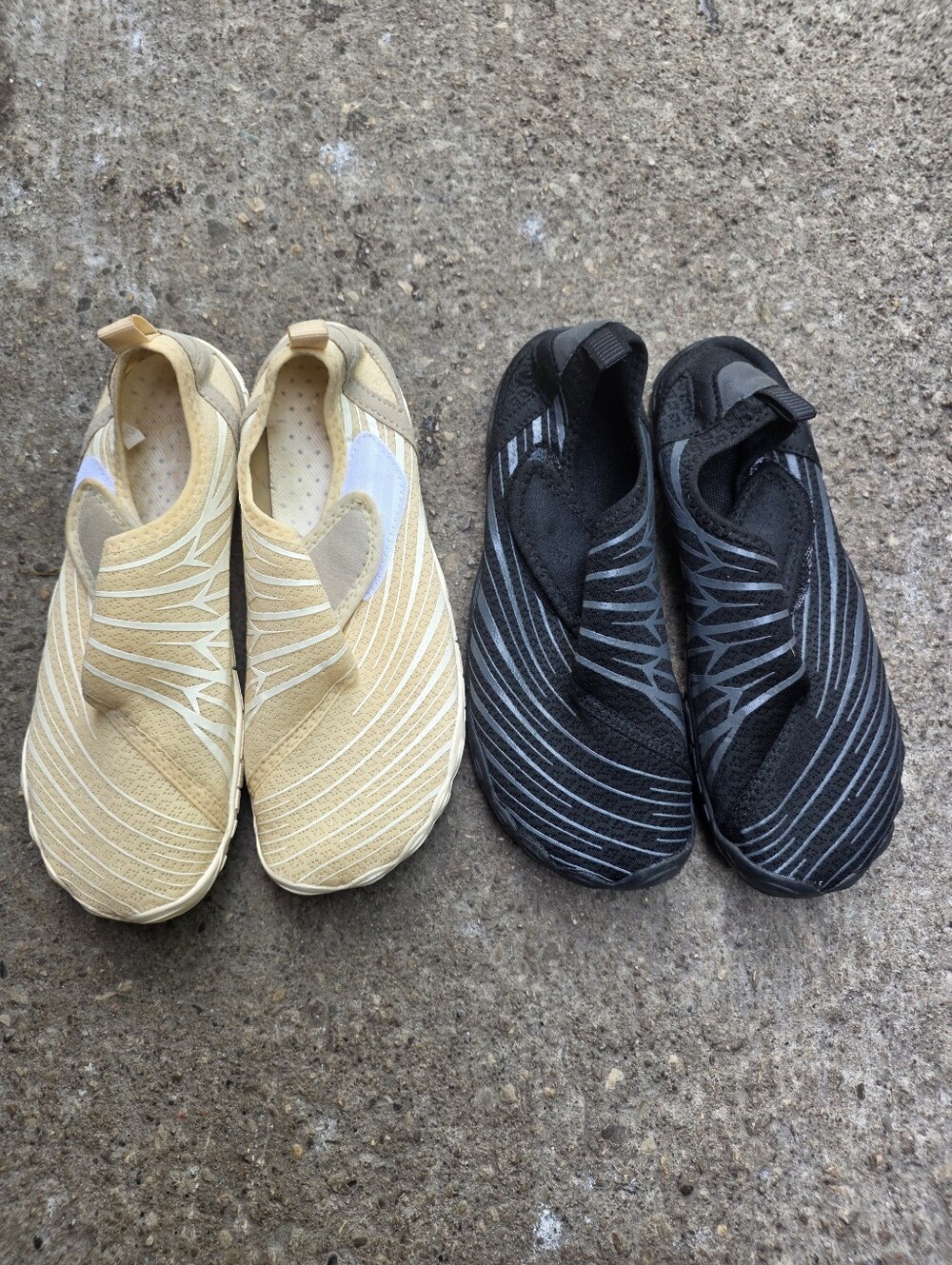 2 Pairs Of Voya Barefoot Shoes Size 9 Neuro Black & Solyn-beige Bogo